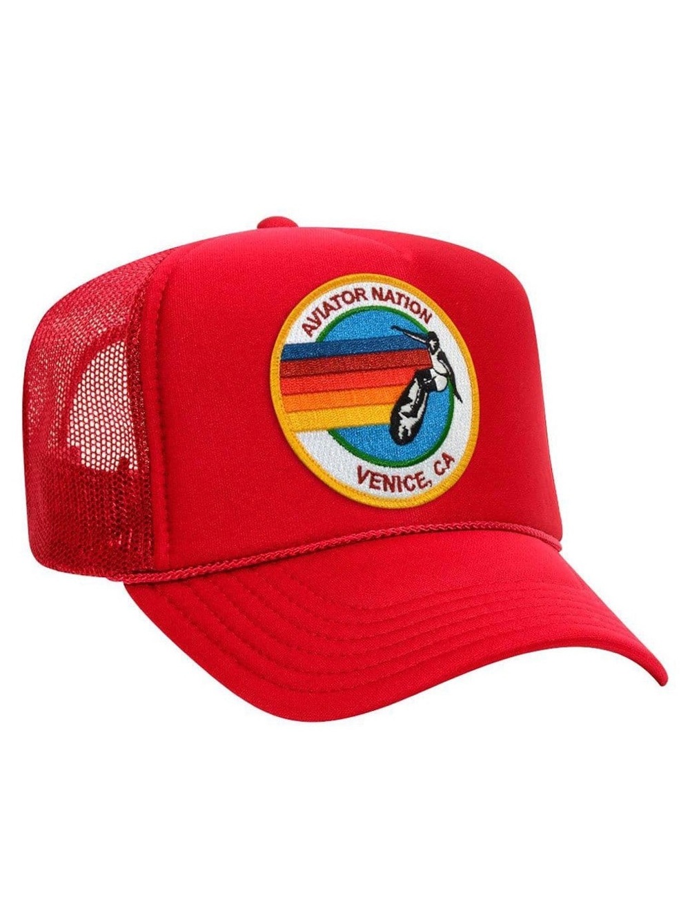 Aviator Nation Venice Trucker Hat Red